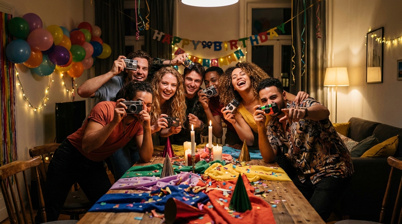 21st birthday party photo booth alternatives — event moment 2