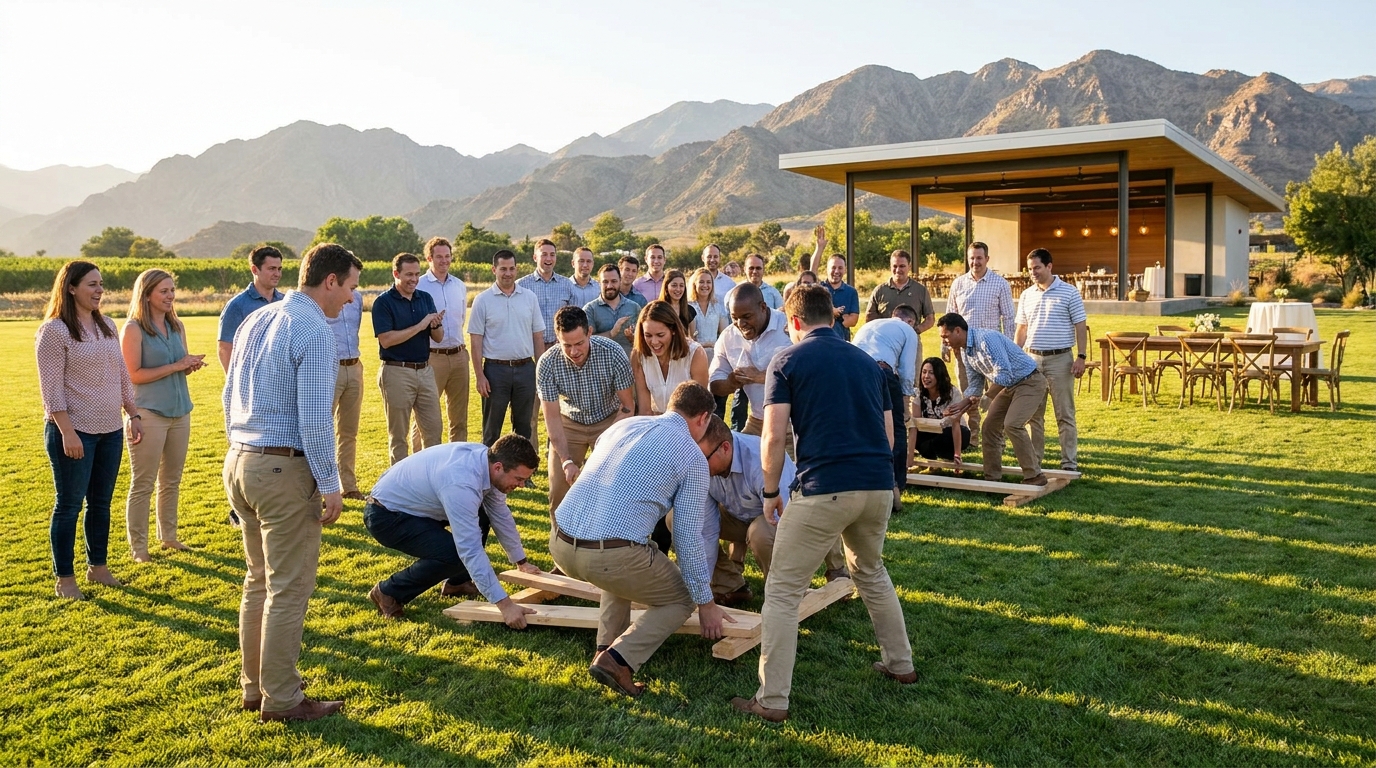corporate retreat photo management — event moment 2