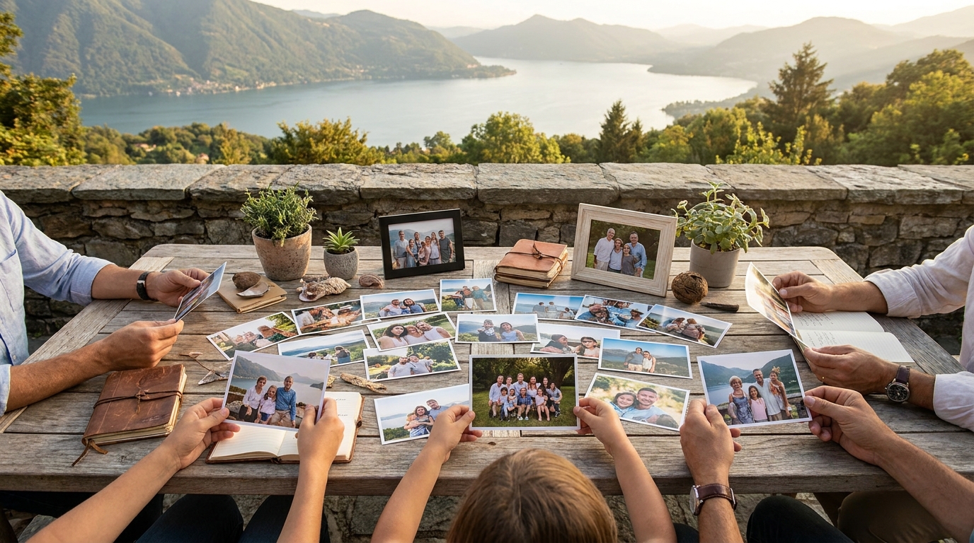 family reunion photo sharing across devices — event moment 3