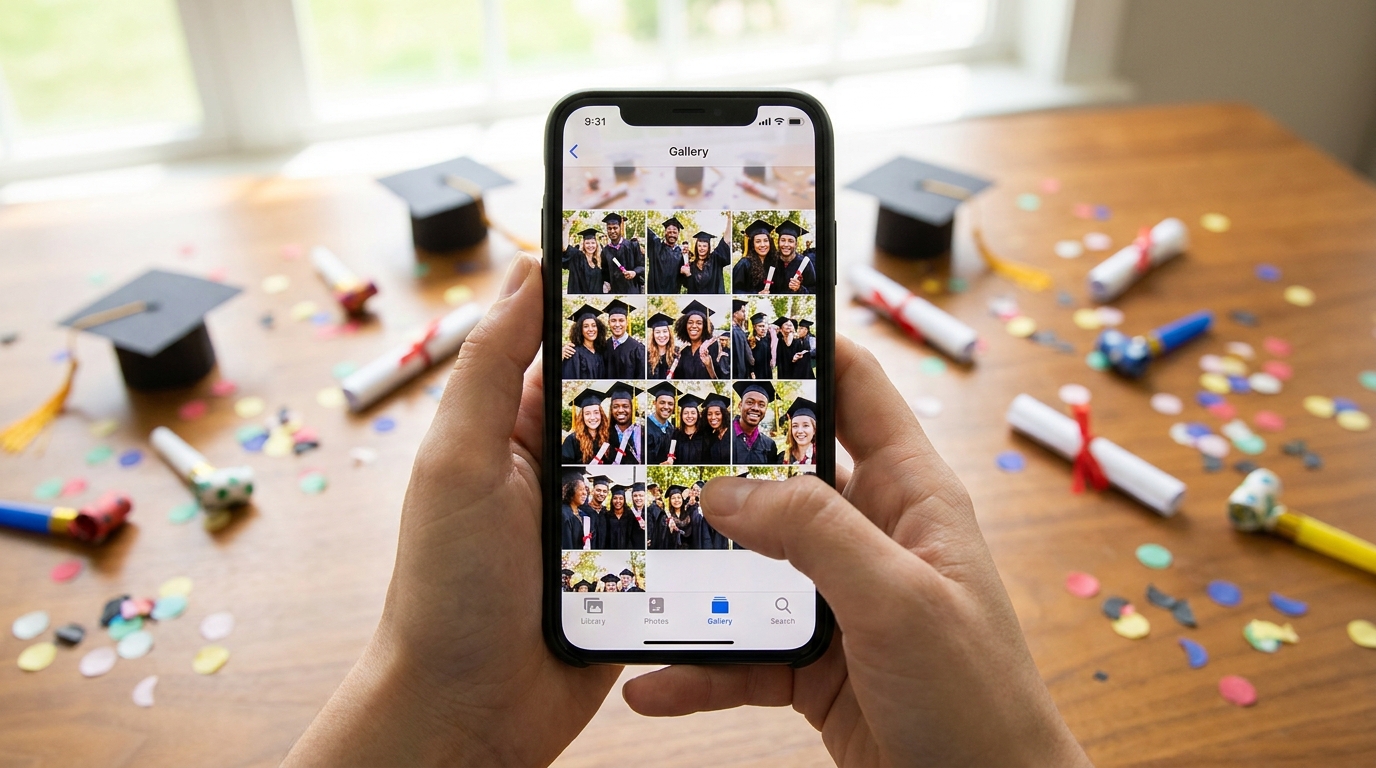 graduation party photo sharing — event moment 3