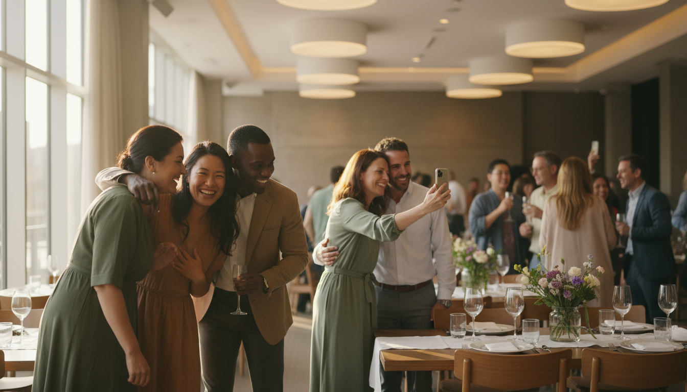 high school reunion photo sharing tips — event moment 1