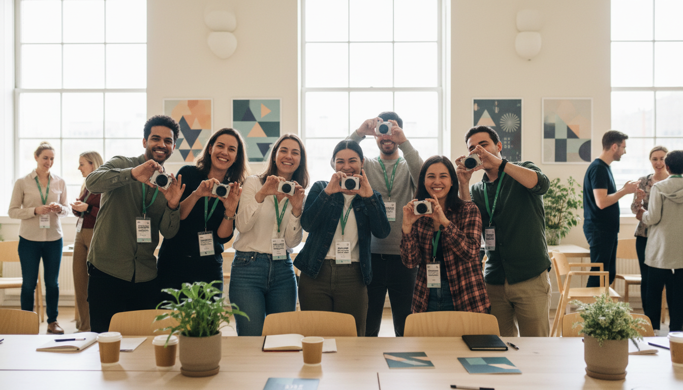 how to get guests to actually share their photos — event moment 1