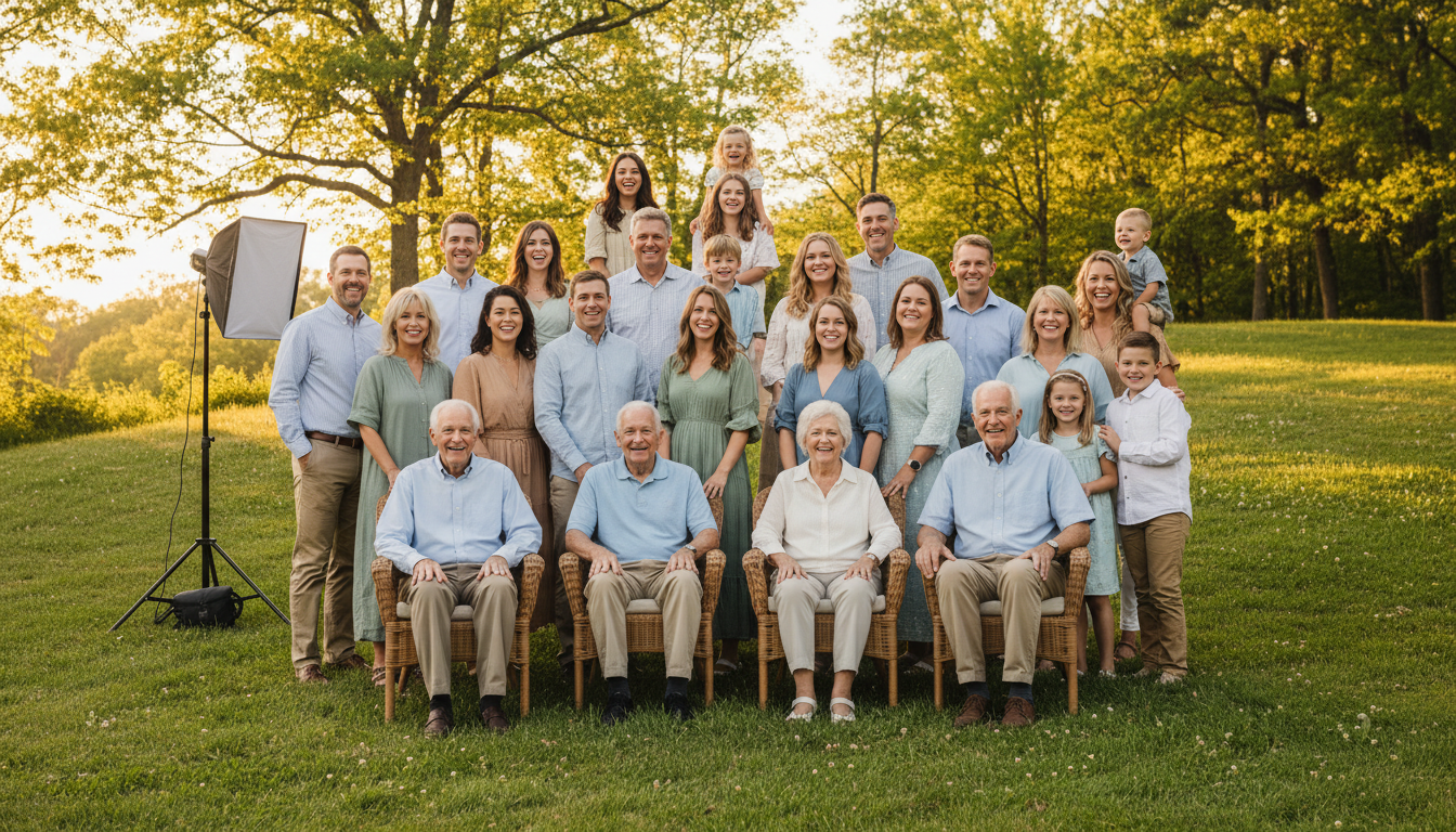 multi-generational family event photo tips — event moment 2