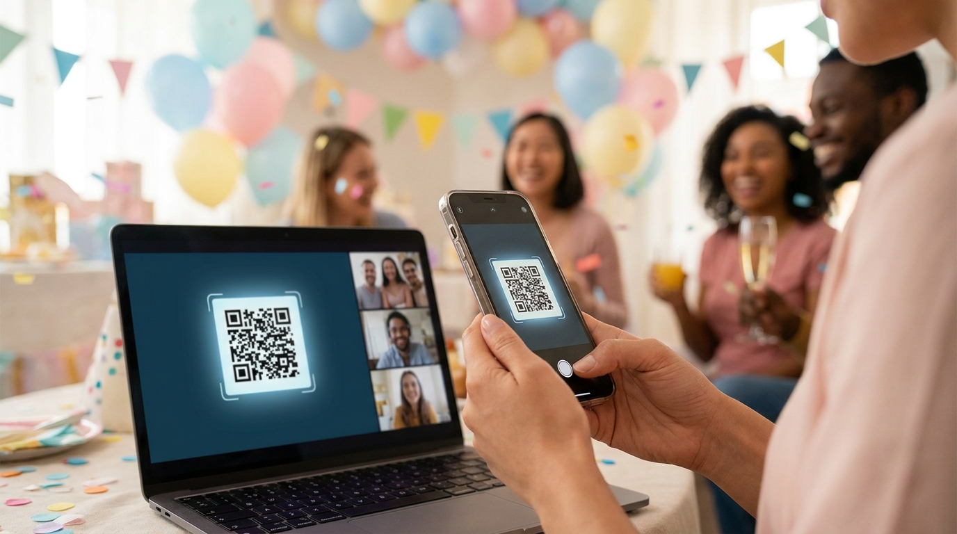 virtual baby shower photo sharing — event moment 1